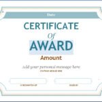 Editable Award Certificate Template In Word #1476 Throughout Pertaining To Blank Award Certificate Templates Word