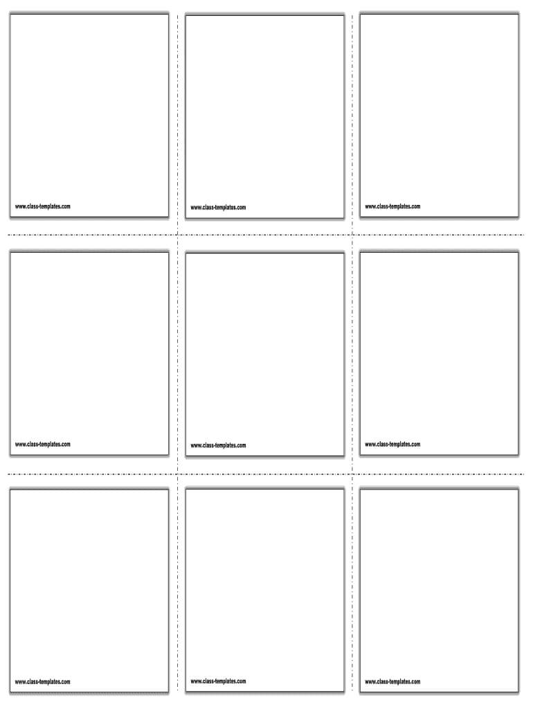 Editable Flashcard Template Word - Fill Online, Printable For Free Printable Blank Flash Cards Template