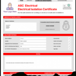 Electrical Isolation Certificate | Send Unlimited with Electrical Isolation Certificate Template