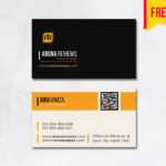 Elegant Business Card Template | Free Download – Arenareviews With Visiting Card Templates Download