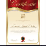 Elegant Certificate Template with High Resolution Certificate Template