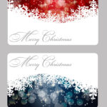 Elegant Christmas Card Template Pertaining To Christmas Photo Cards Templates Free Downloads