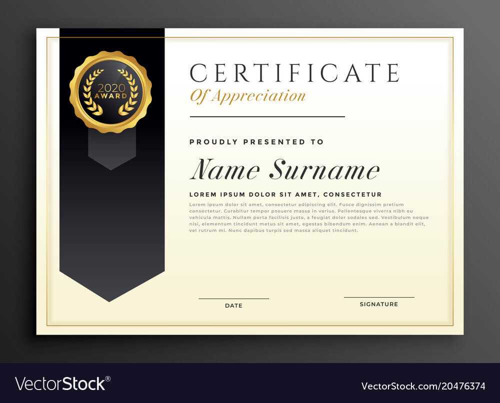 Elegant Diploma Award Certificate Template Design Pertaining To Elegant Certificate Templates Free