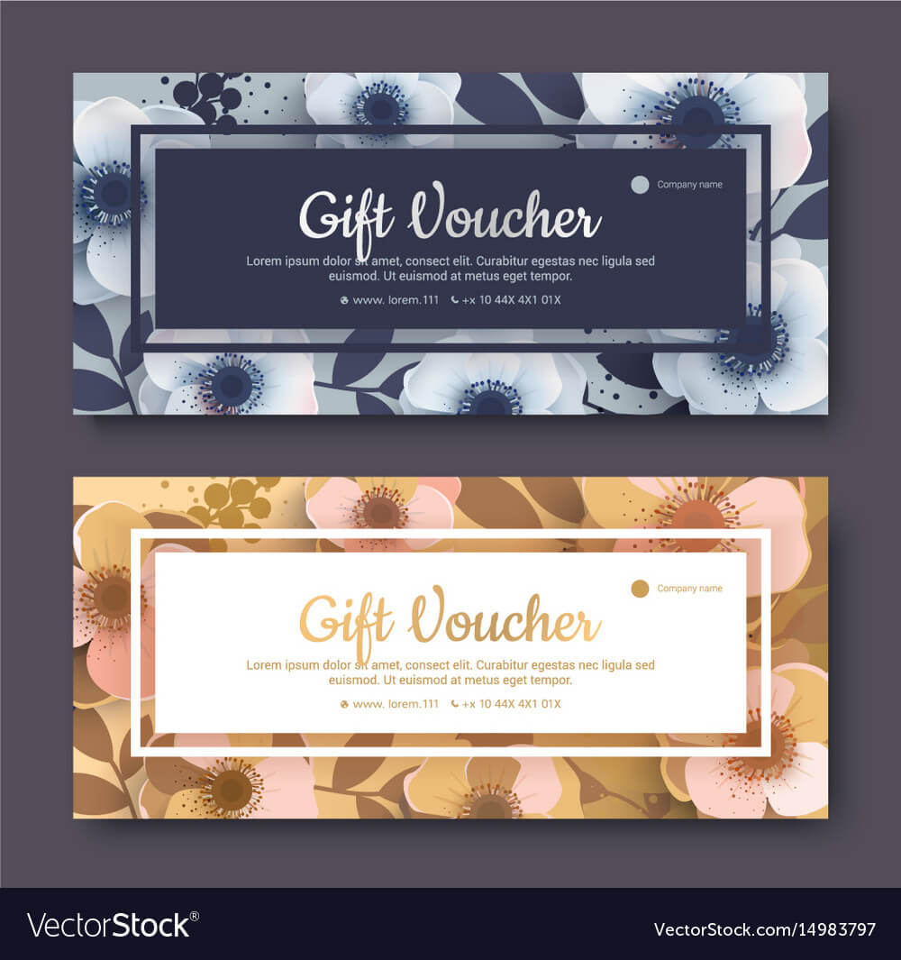 Elegant Gift Voucher Coupon Template For Elegant Gift Certificate Template