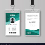 Elegant Id Card Design Template In Id Card Template Ai