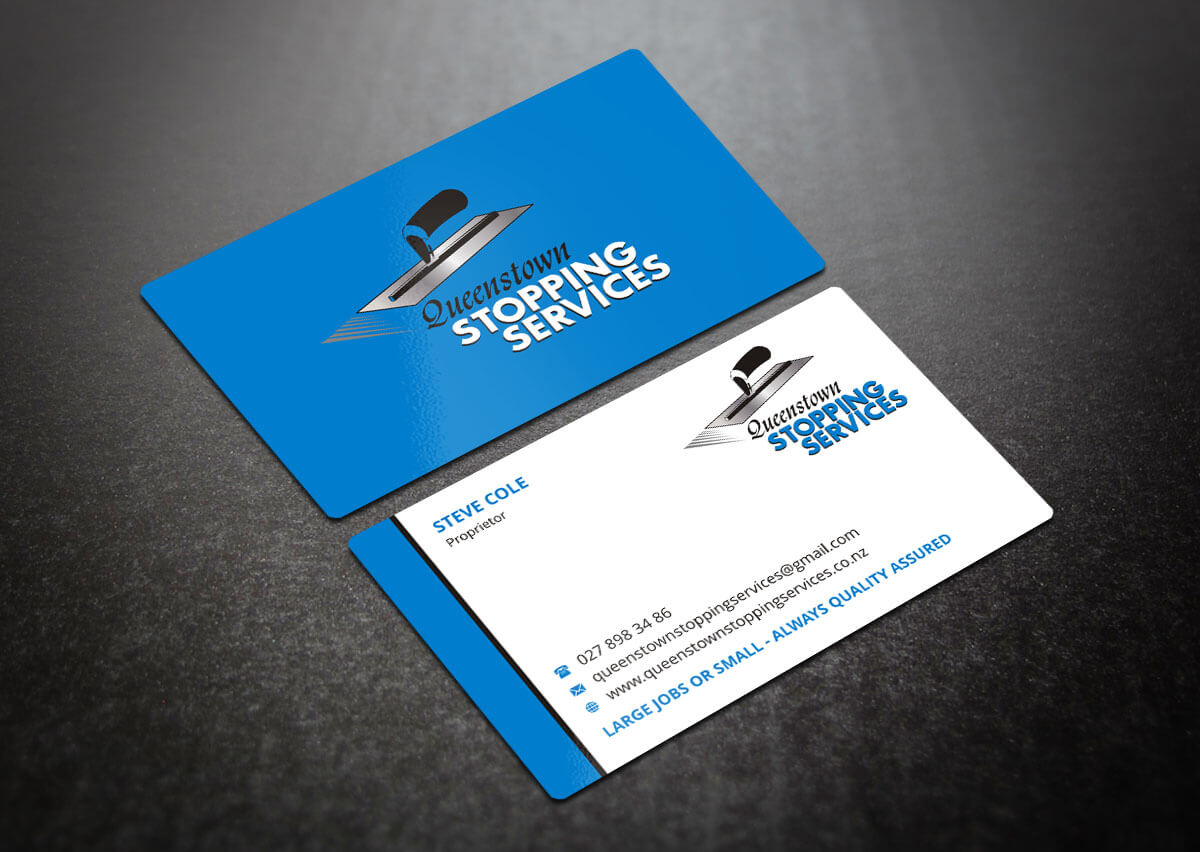 Elegant, Playful, Business Business Card Design For A Regarding Plastering Business Cards Templates