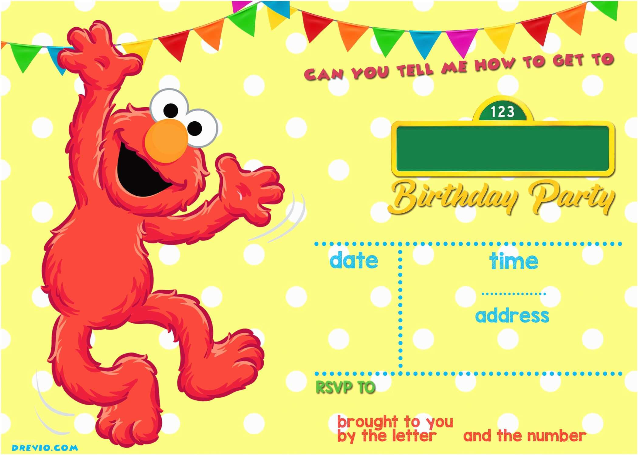 Elmo Birthday Party Invitations Free Printable Elmo Sesame Pertaining To Elmo Birthday Card Template
