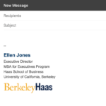 Email Signatures | Brand Toolkit | Berkeley Haas With Graduate Student Business Cards Template