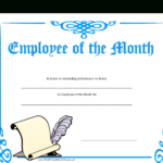 Employee Of The Month Certificate | Templates At For Employee Of The Month Certificate Template