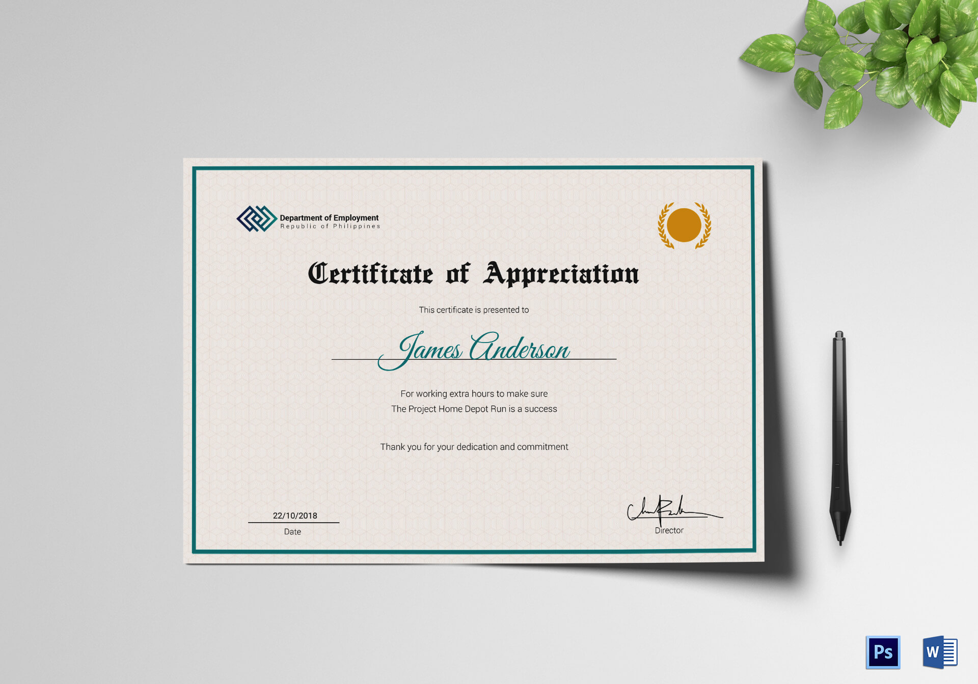 Employee Service Certificate Template With Long Service Certificate Template Sample