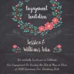 Engagement Invitation Card Template Intended For Engagement Invitation Card Template