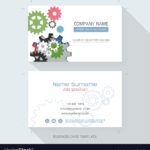Engineering Business Card Or Name Card Template Within Table Name Card Template