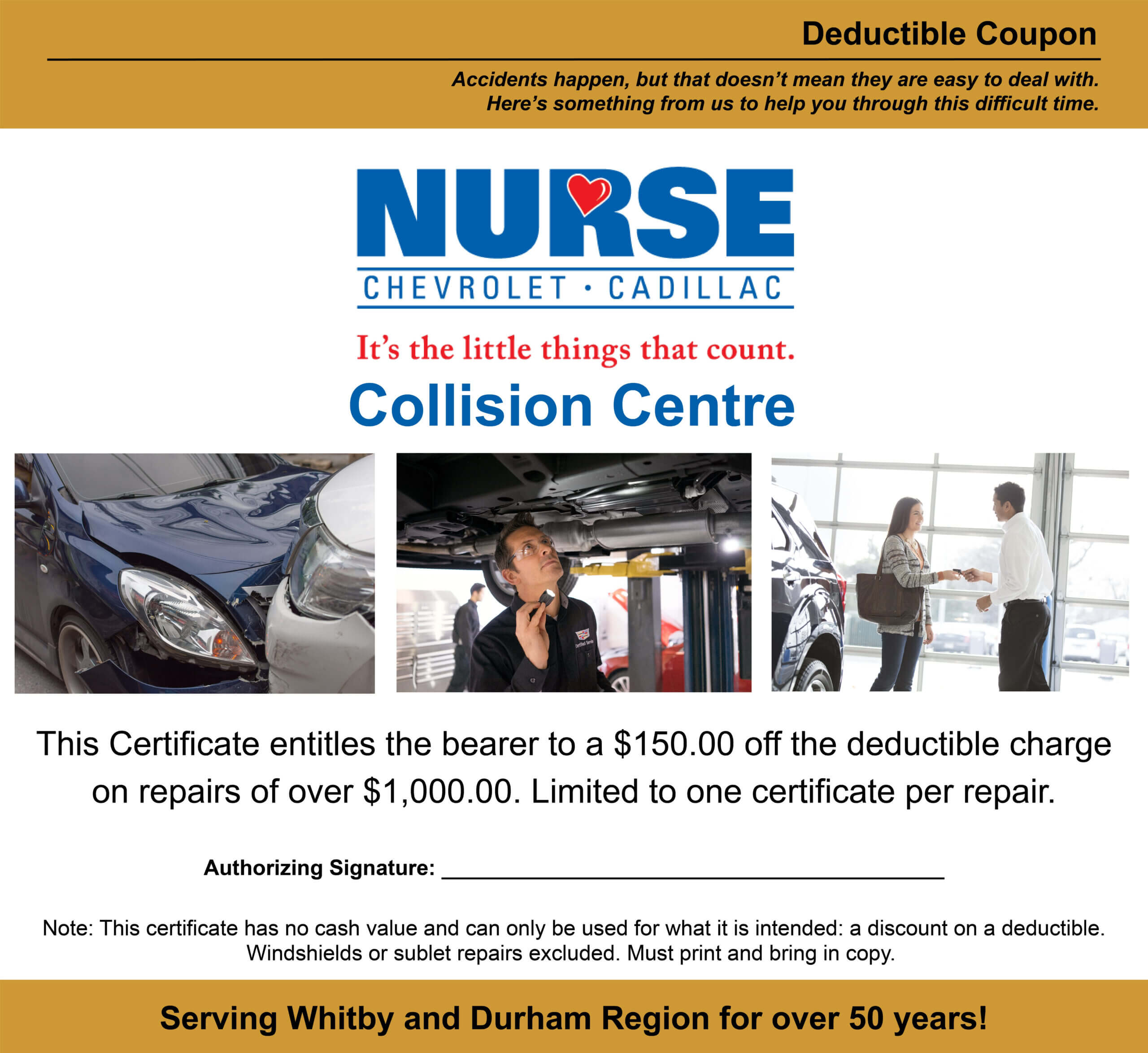 Exclusive Offers | Nurse Chevrolet Cadillac Regarding This Certificate Entitles The Bearer Template