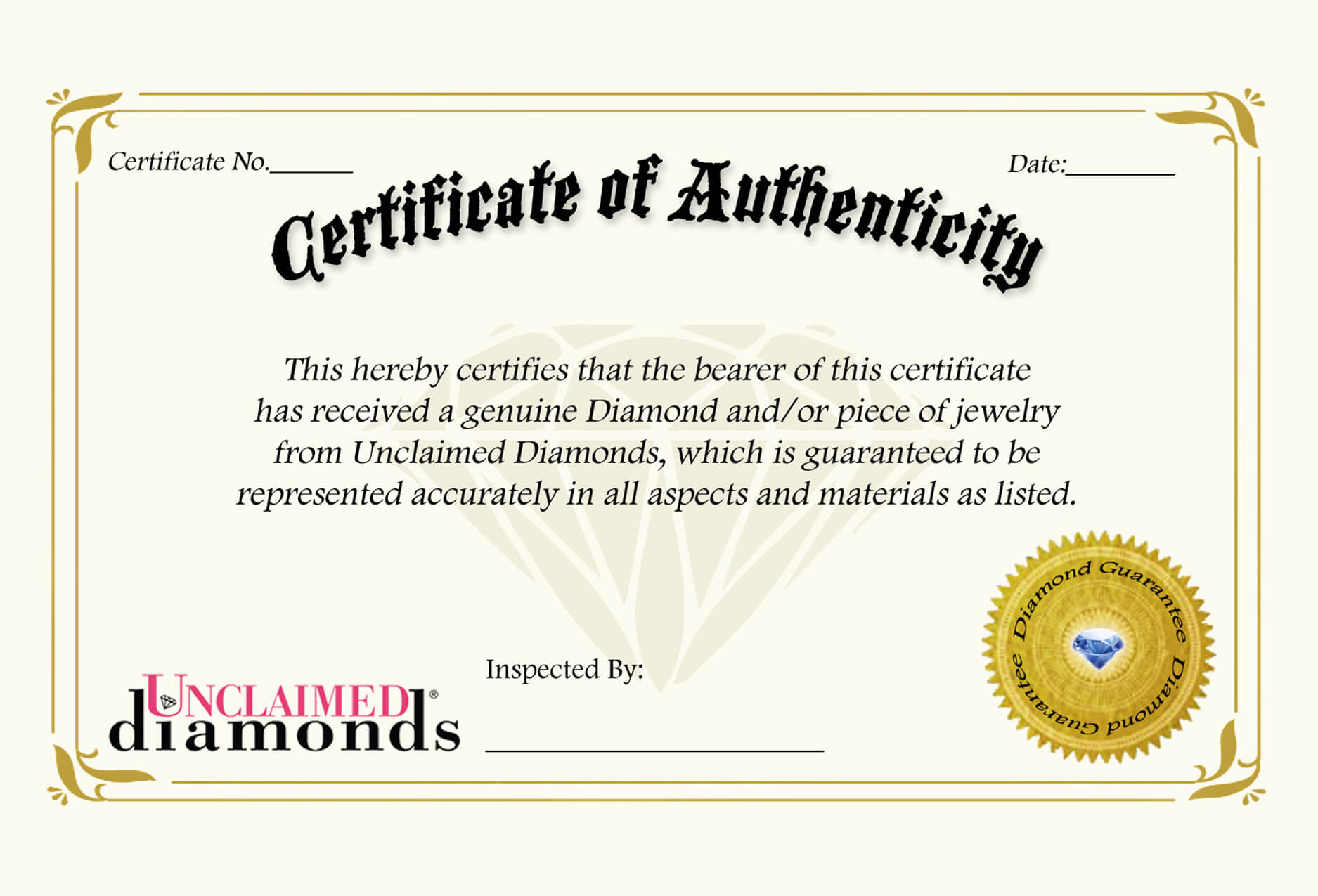 ?certificate Of Authenticity Template Sample & Example? Pertaining To Certificate Of Authenticity Template