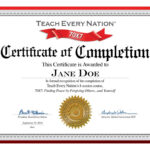 🥰free Certificate Of Completion Template Sample With Example🥰 Intended For Class Completion Certificate Template