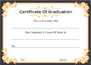 🥰free Certificate Template Of Graduation Download🥰 with regard to University Graduation Certificate Template