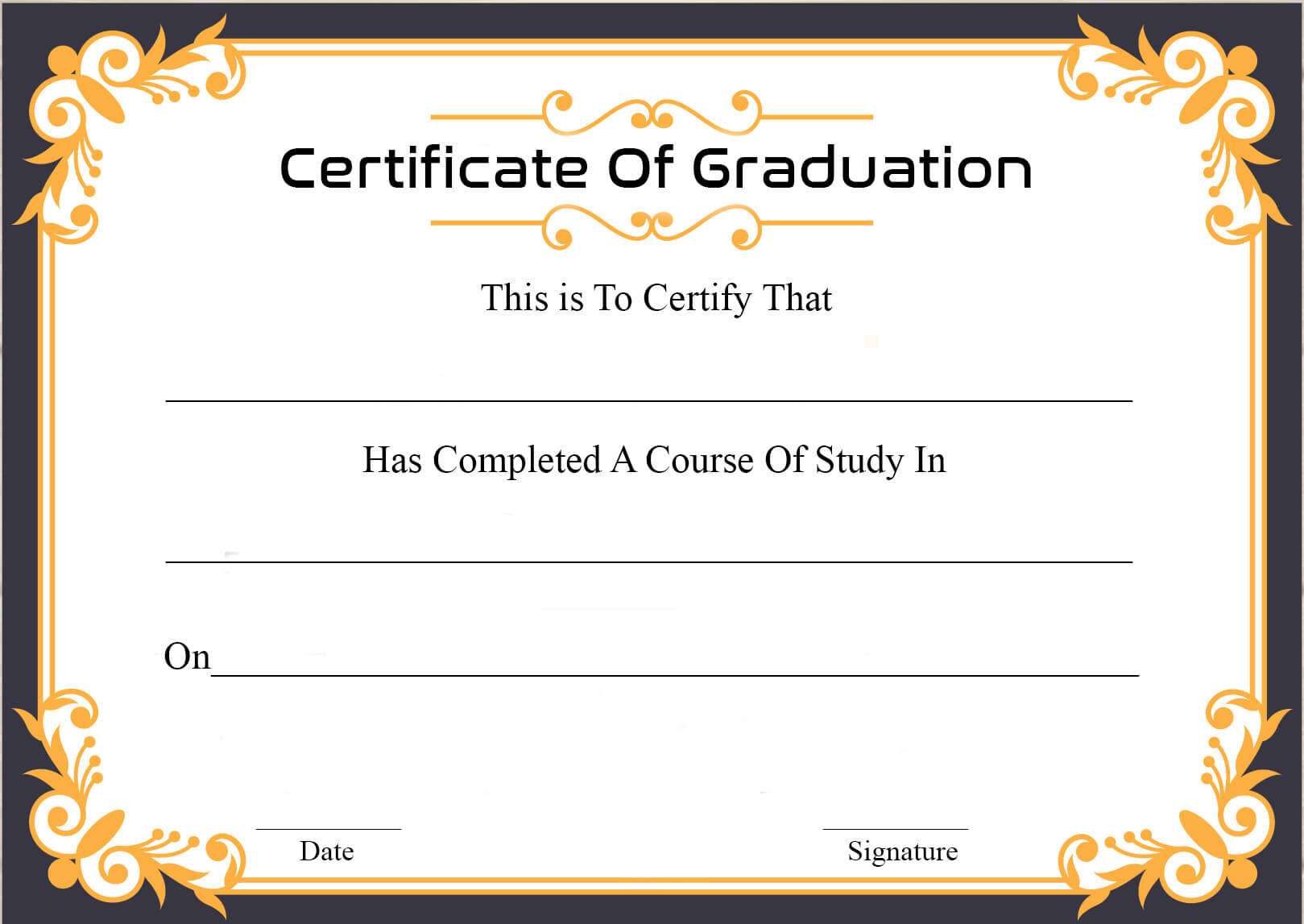 ?free Certificate Template Of Graduation Download? With Regard To University Graduation Certificate Template