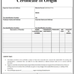 🥰free Printable Certificate Of Origin Form Template [Pdf Within Nafta Certificate Template