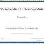 🥰free Printable Certificate Of Participation Templates (Cop)🥰 Inside Certification Of Participation Free Template