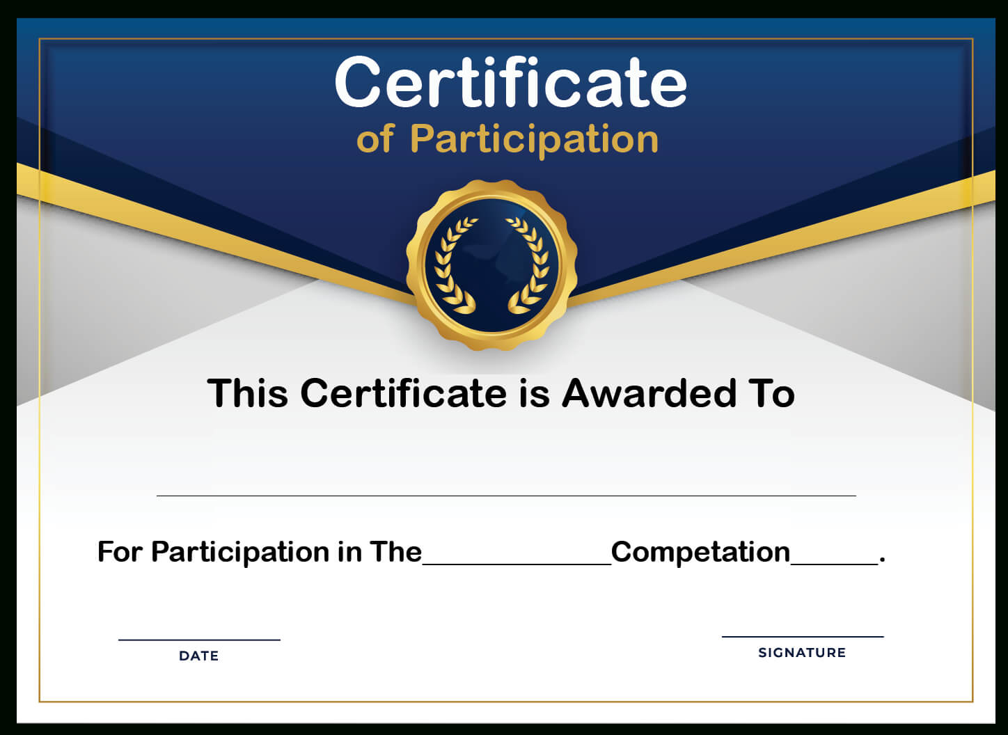 ?free Printable Certificate Of Participation Templates (Cop)? intended for Participation Certificate Templates Free Download