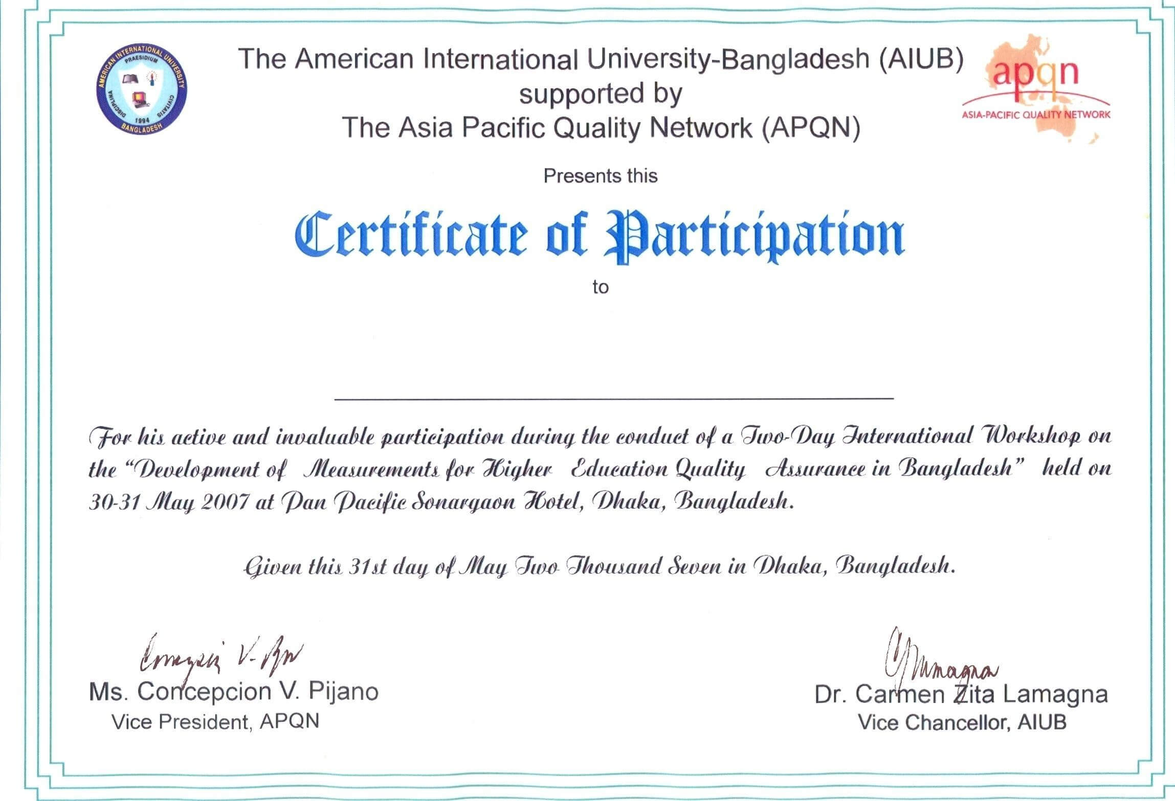 ?free Printable Certificate Of Participation Templates (Cop)? Regarding International Conference Certificate Templates