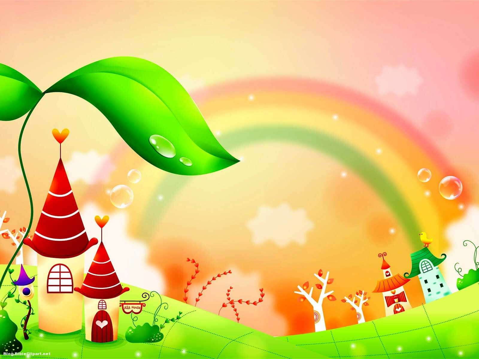 Fairy Tale Rainbow Children Background – Blog Bibleclipart Within Fairy Tale Powerpoint Template