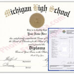 Fake Diplomas And Transcripts From Michigan – Phonydiploma In Ged Certificate Template