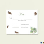 Fall Wedding Rsvp Card Template Intended For Template For Rsvp Cards For Wedding