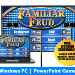 Family Feud Instant Download Party Game Windows Template With Regard To Family Feud Powerpoint Template Free Download