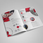 Fancy Stylish Bi-Fold Brochure Template 000727 throughout Fancy Brochure Templates
