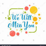 Farewell Images, Stock Photos & Vectors | Shutterstock Throughout Goodbye Card Template