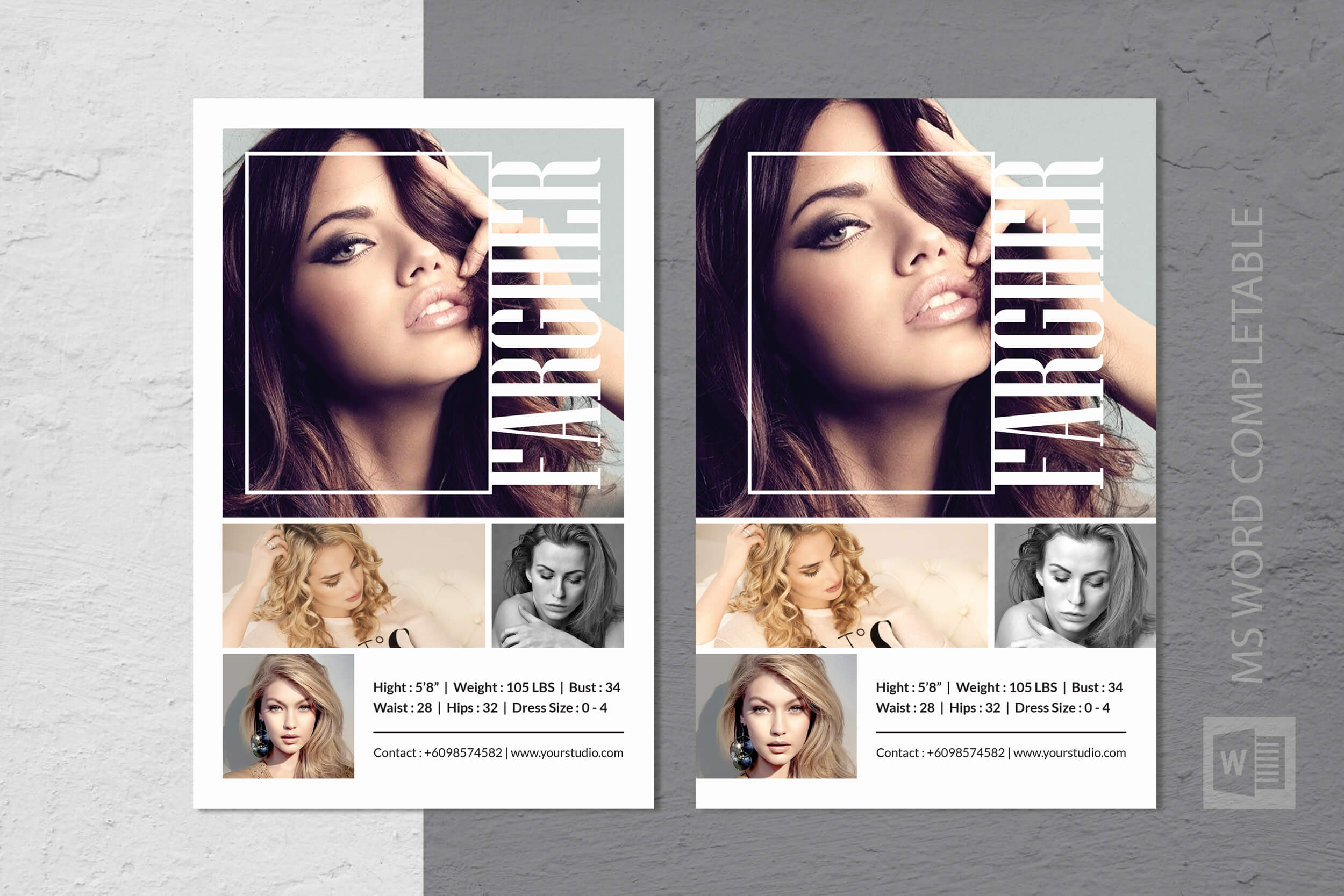 Fashion Modeling Comp Card Template Intended For Zed Card Template