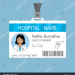Female Asian Doctor Id Card Templatemedical Stock Vector Intended For Doctor Id Card Template