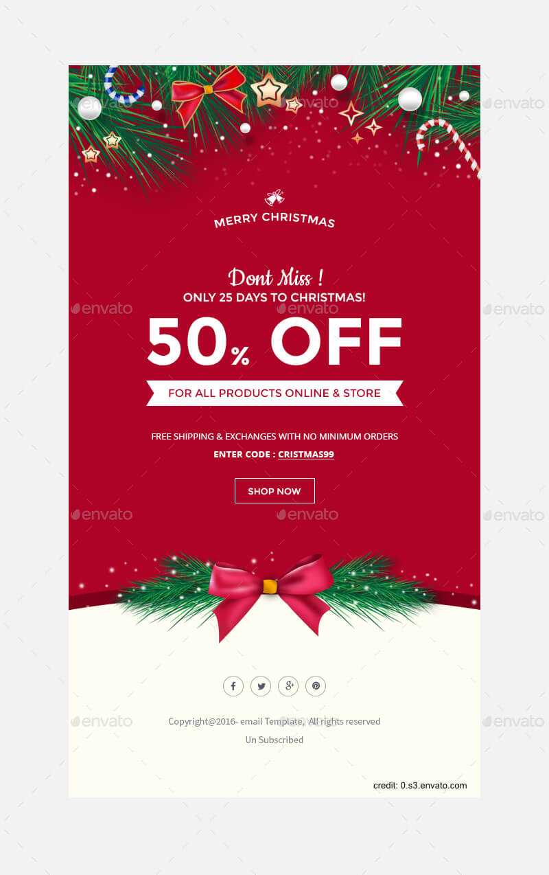 Finding The Right Holiday Greetings Email Template - Mailbird Inside Holiday Card Email Template