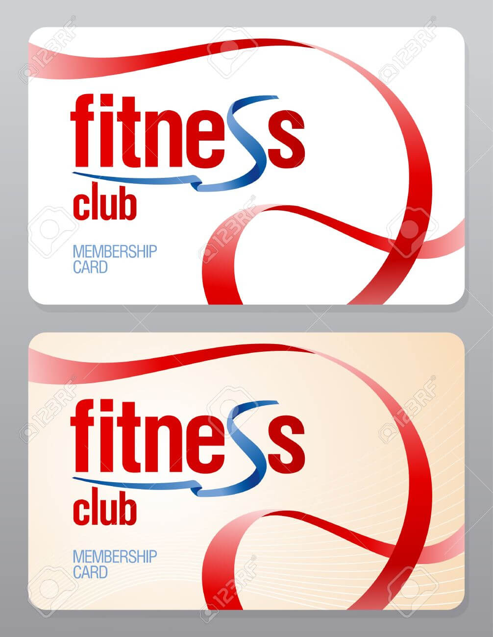 Fitness Club Membership Card Design Template. Intended For Gym Membership Card Template