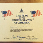 Flag Flown Certificate Template – Papele.alimentacionsegura Intended For Officer Promotion Certificate Template