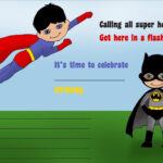 Flash Birthday Invitations – Barati.ald2014 In Superhero Birthday Card Template
