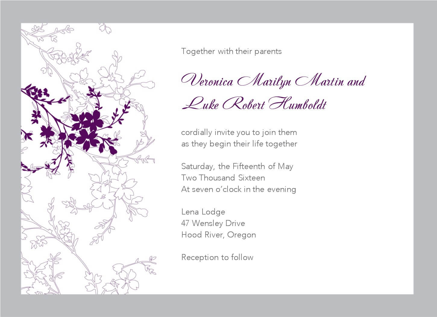 Flower Bouquet Free Wedding Invitation Template. Invitation In Free E Wedding Invitation Card Templates