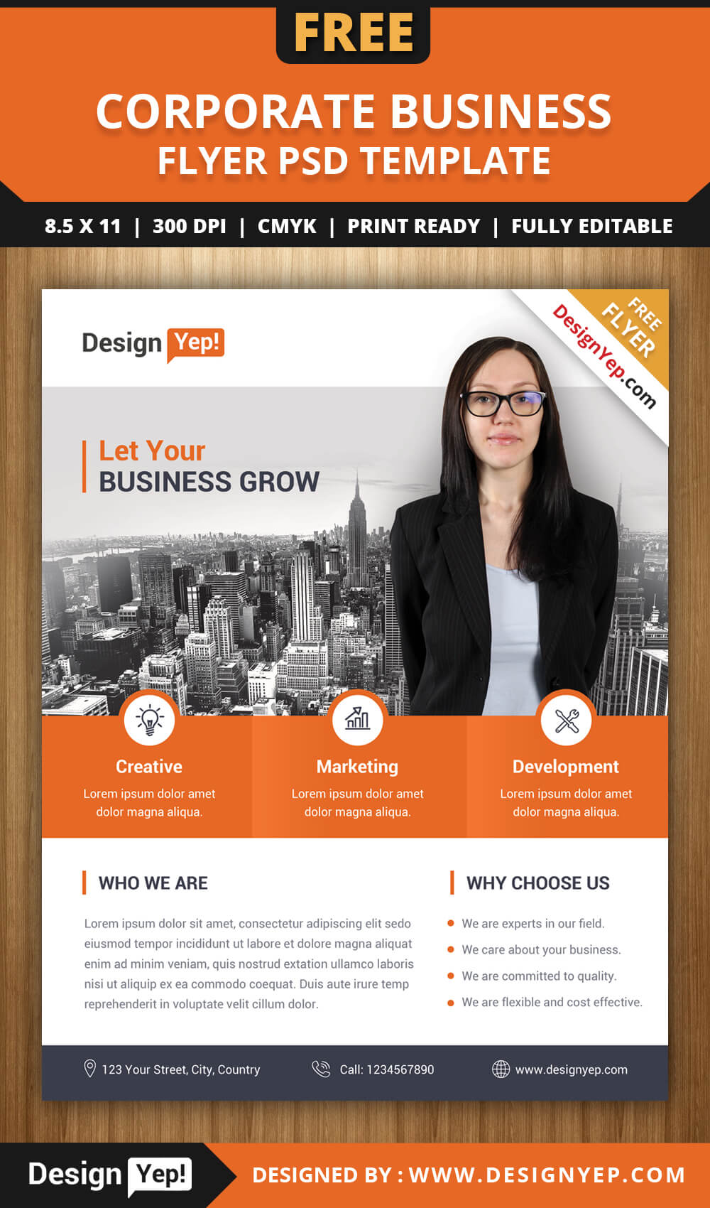 Flyer Lates Free Psd Business Brochure Photoshop Download Intended For Free Church Brochure Templates For Microsoft Word