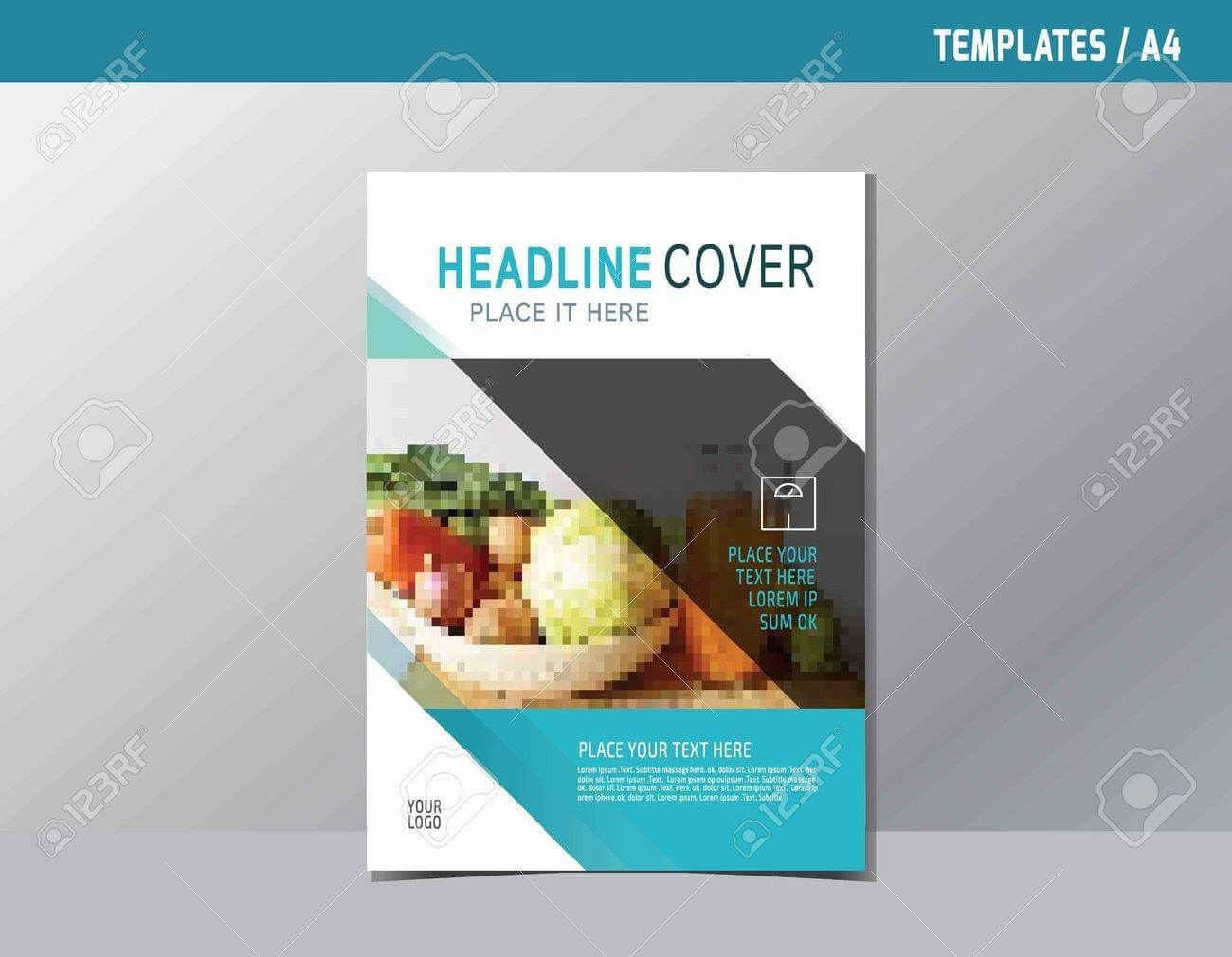 Flyer Leaflet Brochure Template A4 Size Design. Inside Nutrition Brochure Template