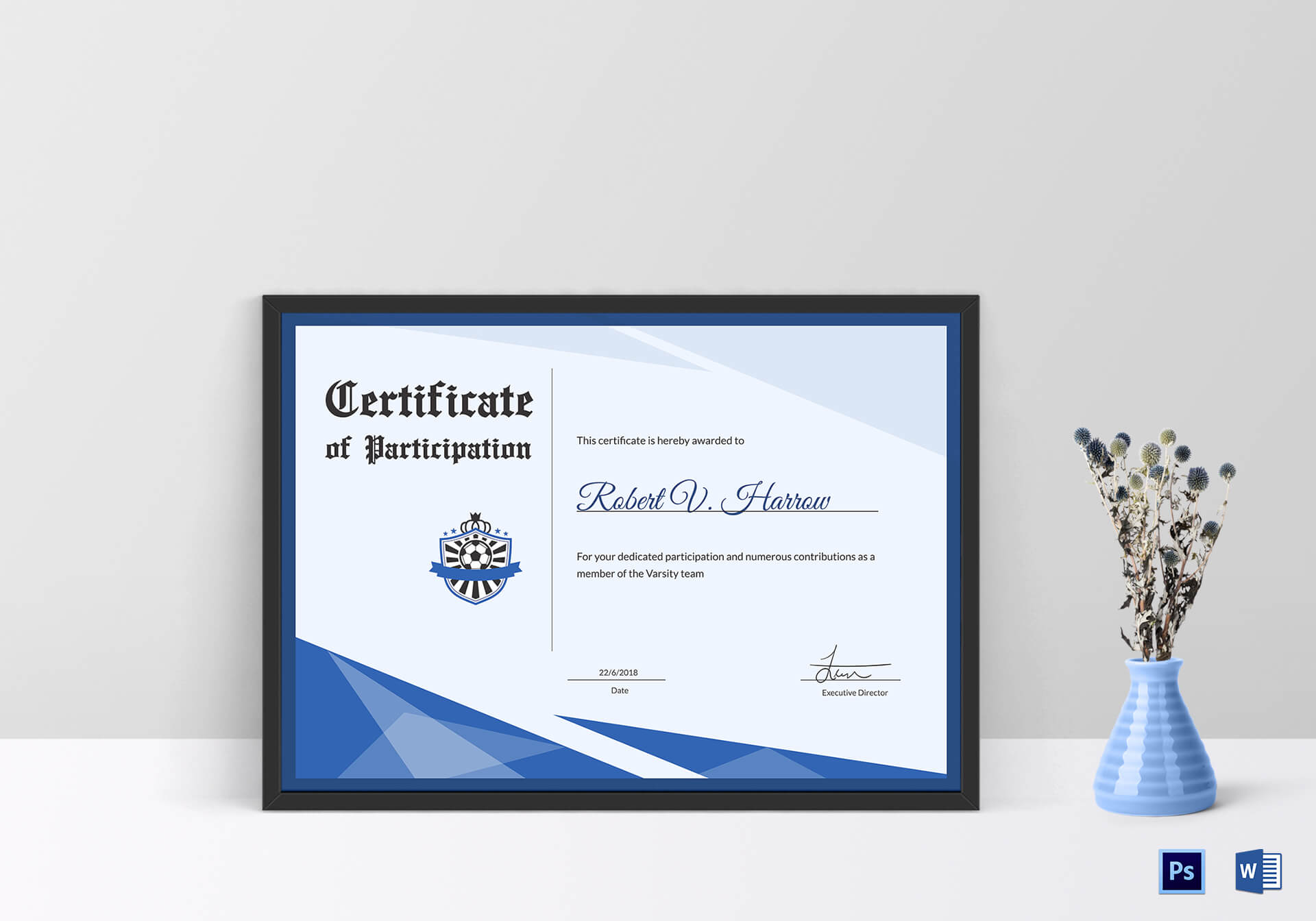 Football Award Certificate Template Pertaining To Award Certificate Design Template