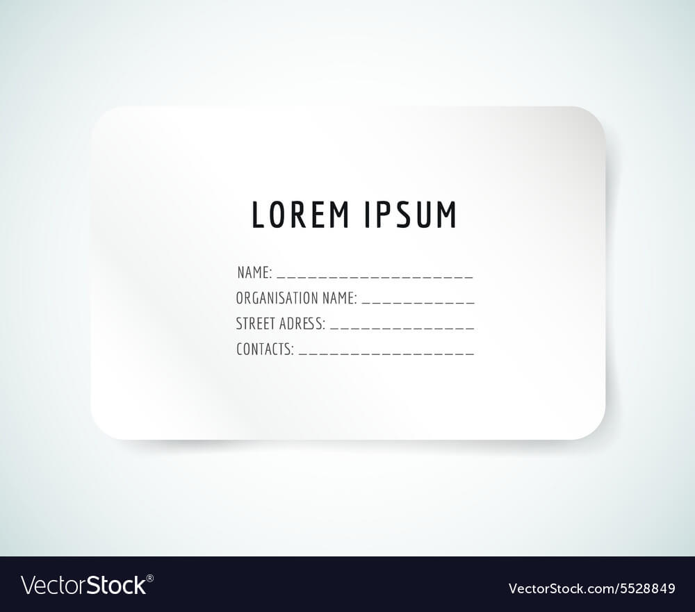 Form Blank Template Business Card Paper And Within Blank Business Card Template Download