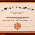 Formal Certificate Of Appreciation Template For The Best With Regard To Certificate Templates For Word Free Downloads