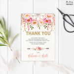Free 14+ Baby Shower Thank You Cards In Psd | Ai | Eps With Thank You Card Template For Baby Shower