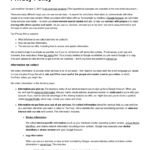 Free 18+ Privacy Policy Examples In Pdf | Google Docs throughout Credit Card Privacy Policy Template