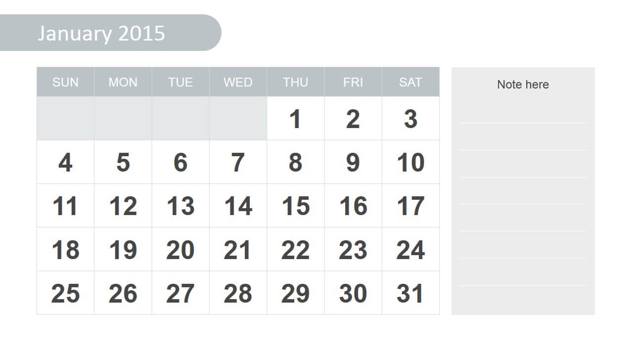 Free 2015 Calendar Template For Powerpoint For Powerpoint Calendar Template 2015
