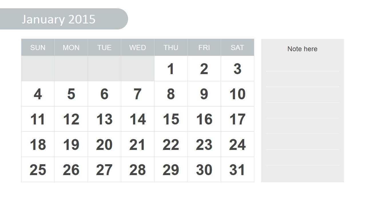 Free 2015 Calendar Template For Powerpoint For Powerpoint Calendar Template 2015