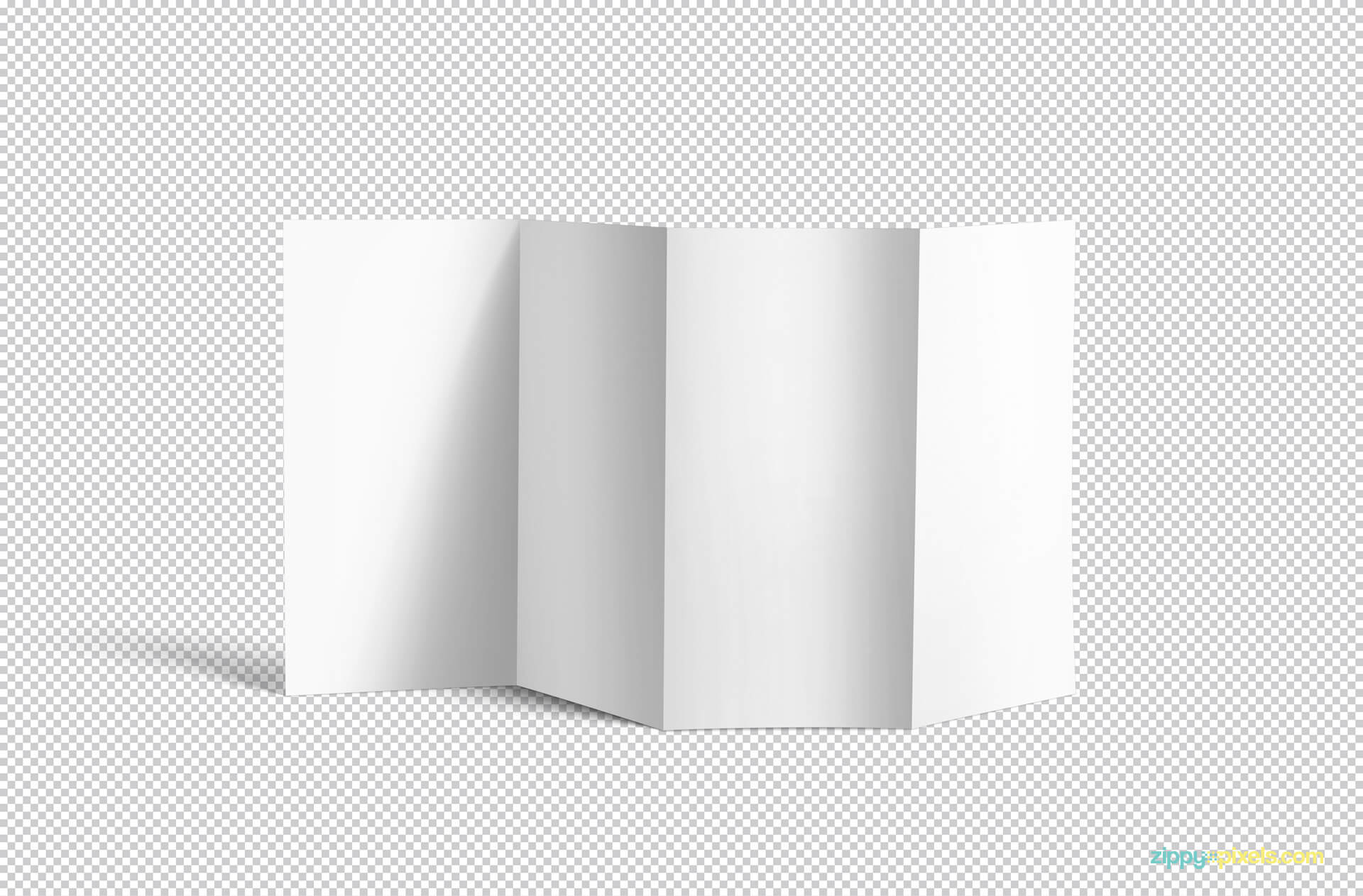 Free 4 Fold Brochure Mockup | Zippypixels Intended For 4 Fold Brochure Template Word