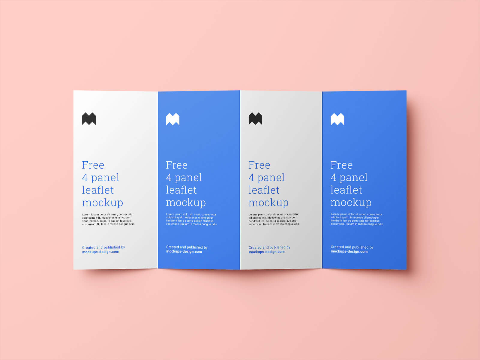 Free 4 Panel Accordion Fold Brochure Mockup Psd Set – Good Inside Quad Fold Brochure Template