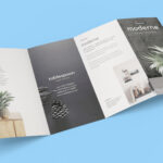 Free 4 Panel Quad Fold Brochure Mockup Psd – Good Mockups For 4 Panel Brochure Template